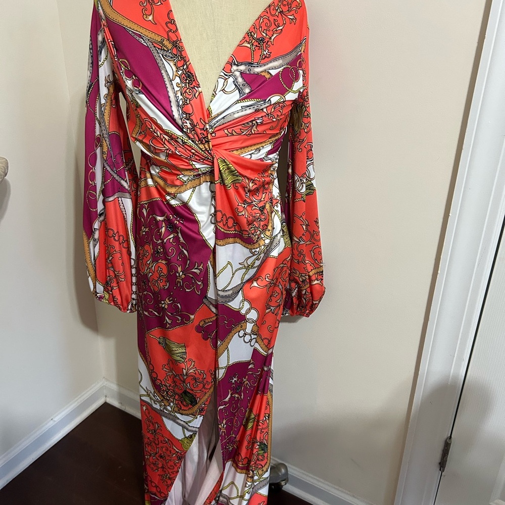Vibrant Multicolor Maxi Dress